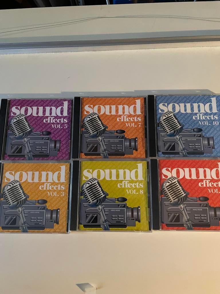 6x Sound effects cd”s, Audio, Tv en Foto, Professionele Audio-, Tv- en Video-apparatuur, Ophalen of Verzenden, Zo goed als nieuw