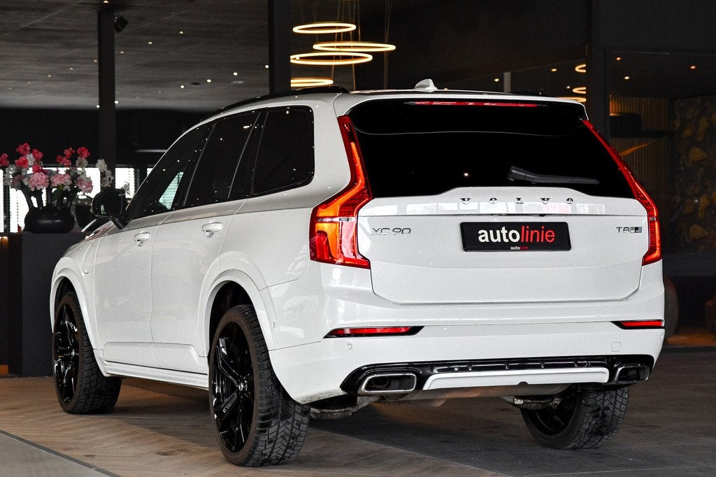 Volvo XC90 2.0 T8 Twin Engine AWD R-Design Polestar+. Pano,, Auto's, Volvo, Gebruikt, 4 cilinders, 7 stoelen, Wit