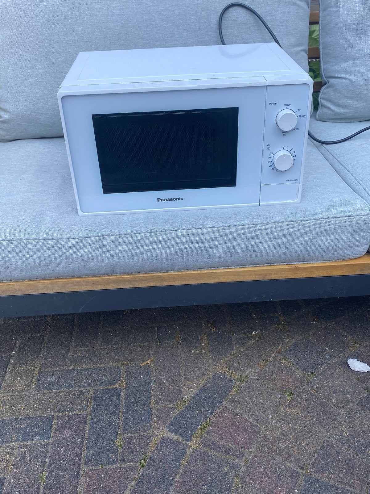 Panasonic Magnetron 800W - Compact en Handig Formaat, Ophalen, Gebruikt, Minder dan 45 cm, Magnetron