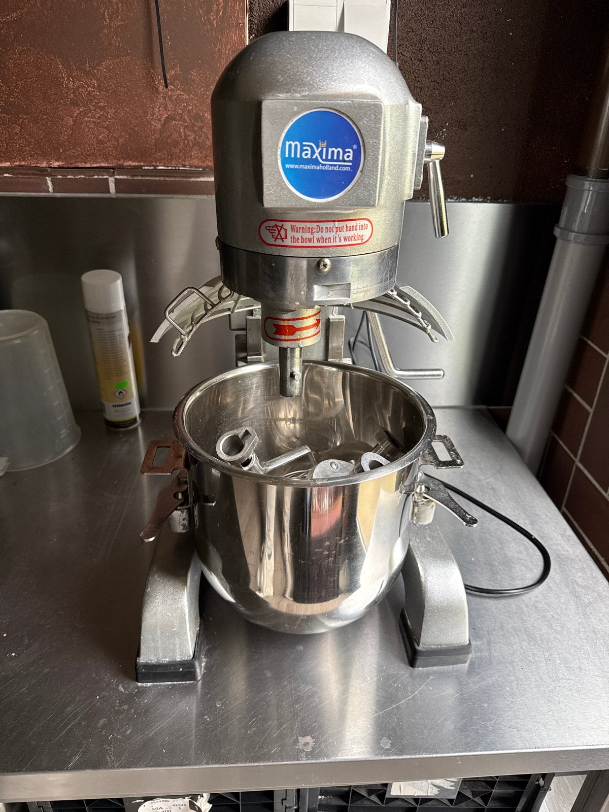 Maxima Planeetmenger 10L met extra mengkom en toebehoren, 4 liter of meer, Ophalen, Gebruikt