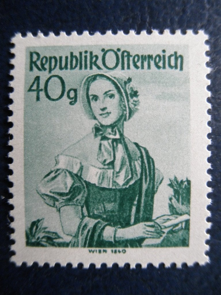 Postzegels Oostenrijk 1948 klederdracht nr. 901- cw 6,00 pf., Postzegels en Munten, Postzegels | Europa | Oostenrijk, Ophalen of Verzenden