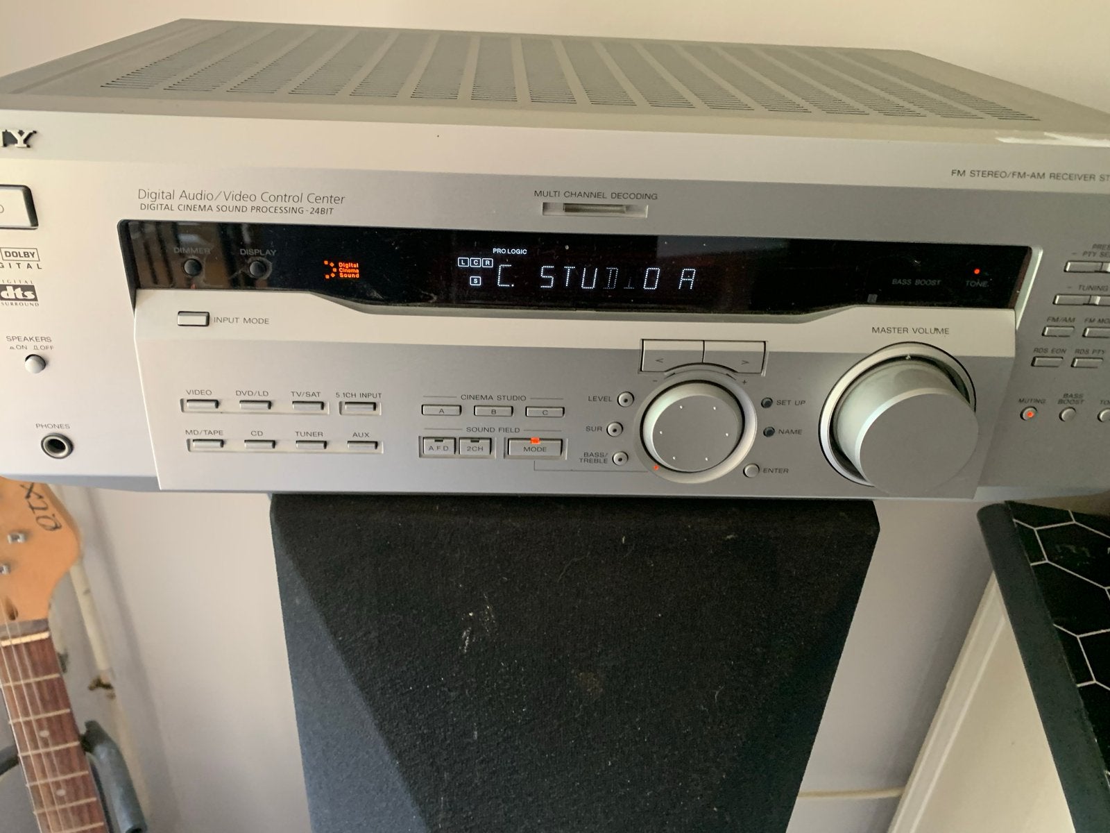 Sony STR-DE445 FM Stereo/FM-AM Receiver, Gebruikt, Verzenden, Sony, 120 watt of meer