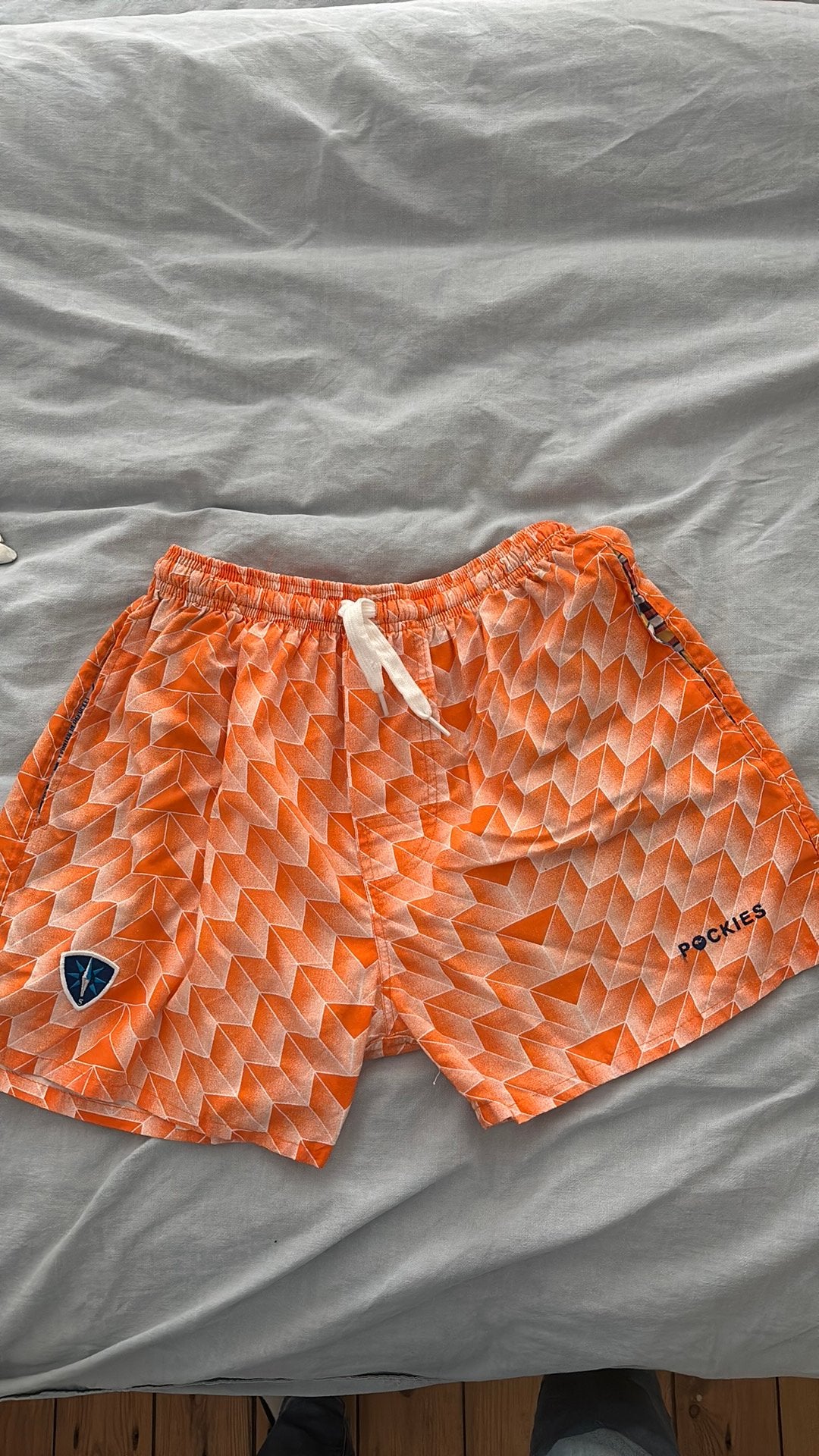 Pockies short een maat, Kleding | Heren, Ondergoed, Ophalen of Verzenden, Oranje, Boxer