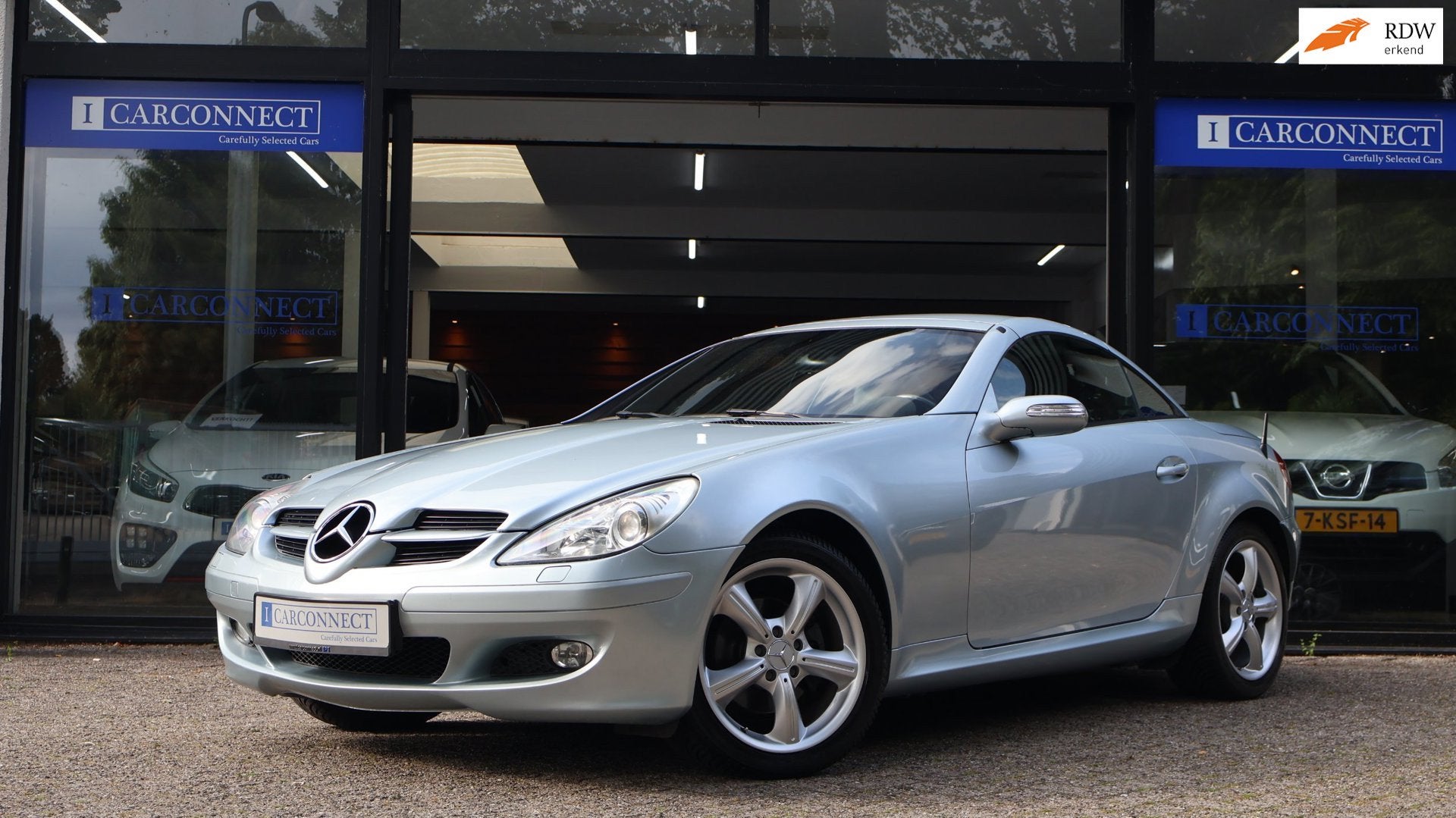 Mercedes-Benz SLK-klasse 200 K. 163pk|Leder|memory|Prins LPG, Auto's, Achterwielaandrijving, Gebruikt, Zwart, 4 cilinders