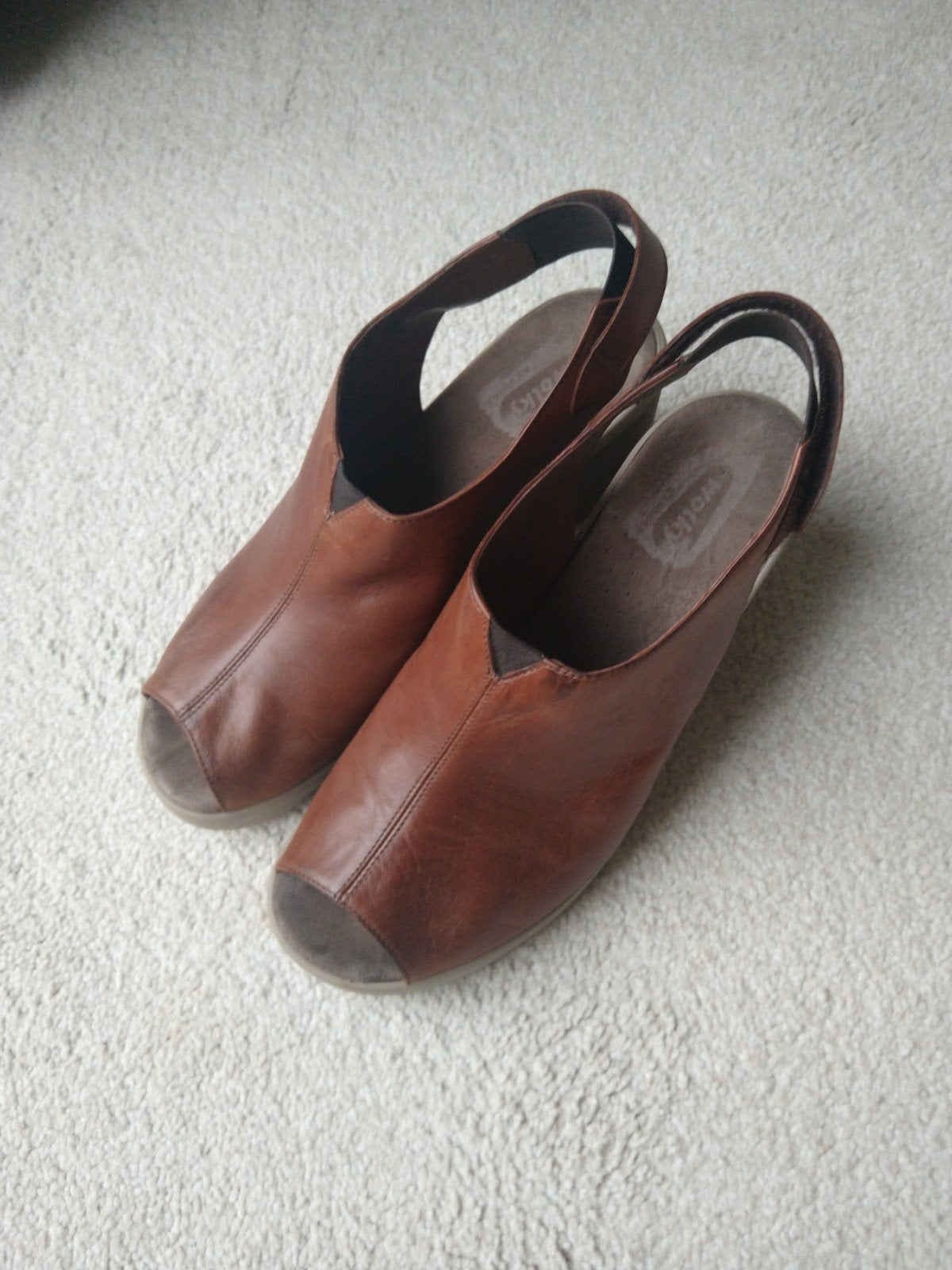 Wolky sandalen/muiltjes, maat 40, Kleding | Dames, Wolky, Bruin, Gedragen, Sandalen of Muiltjes