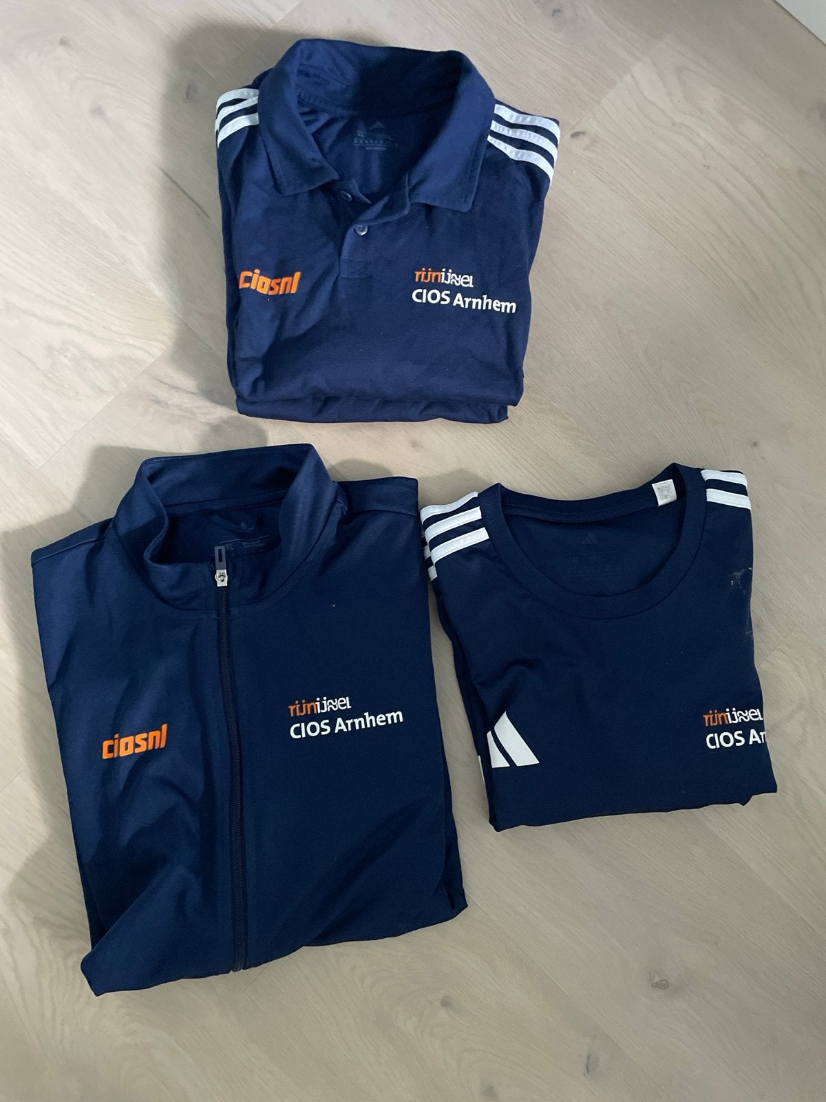 Kleding CIOS Rijn IJssel - Polo, T-shirt en Trainingsjack, Kleding | Heren, Sportkleding, Ophalen, Blauw, Maat 56/58 (XL), Zo goed als nieuw