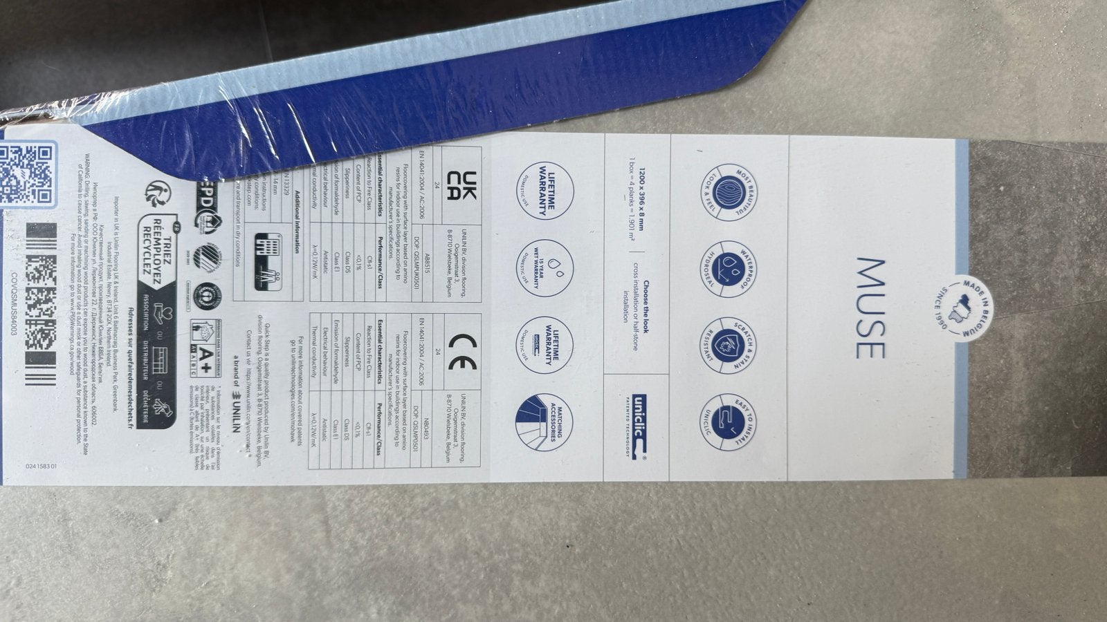 Nieuwe Quick Step Laminaat MUS5491 - 16m², Ophalen, Nieuw, 10 m² of meer, 10 tot 30 cm
