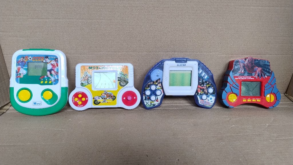 5 Vintage LCD games Spiderman, MGA Soccer, Motorcycle Race, Spelcomputers en Games, Avontuur en Actie, Gebruikt, 1 speler, Ophalen of Verzenden