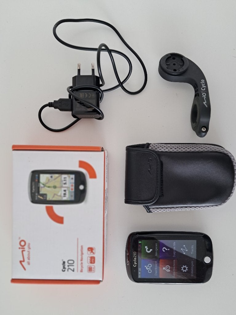 Mio Cyclo 210 fietsnavigatie, Fietsen en Brommers, Fietsaccessoires | Fietscomputers, Zo goed als nieuw, GPS, Ophalen of Verzenden