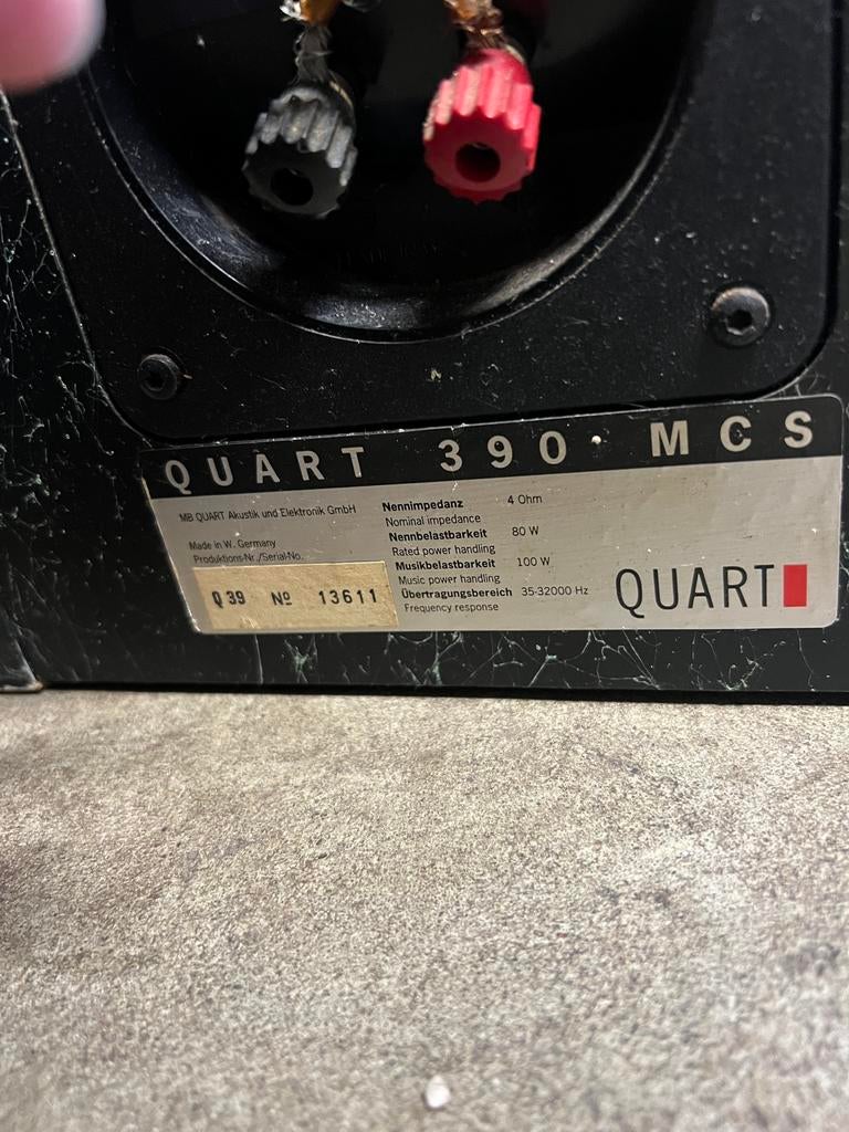 Speakers Quart 390 MCS, Gebruikt, Overige typen, Minder dan 60 watt, Ophalen