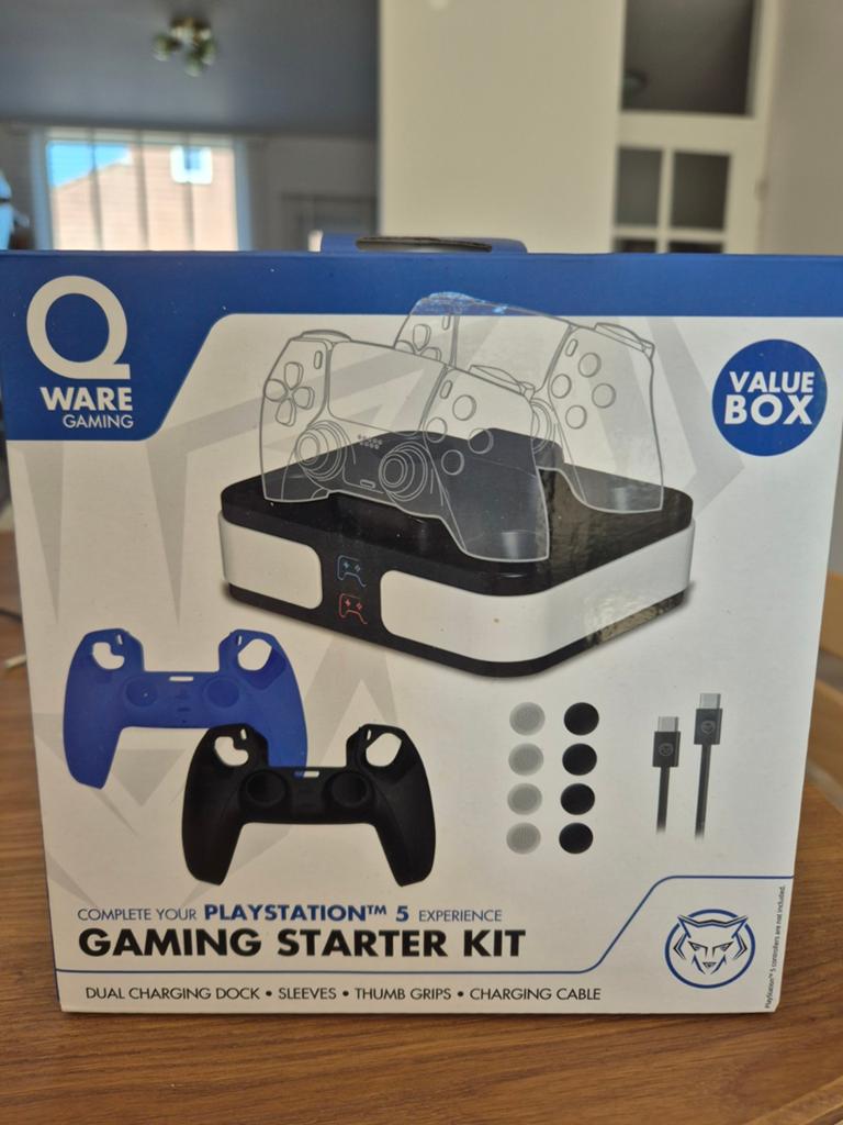 Qware Gaming Starter Kit - Playstation 5, Ophalen, Nieuw, Voeding, Oplader of Kabel, PlayStation 5
