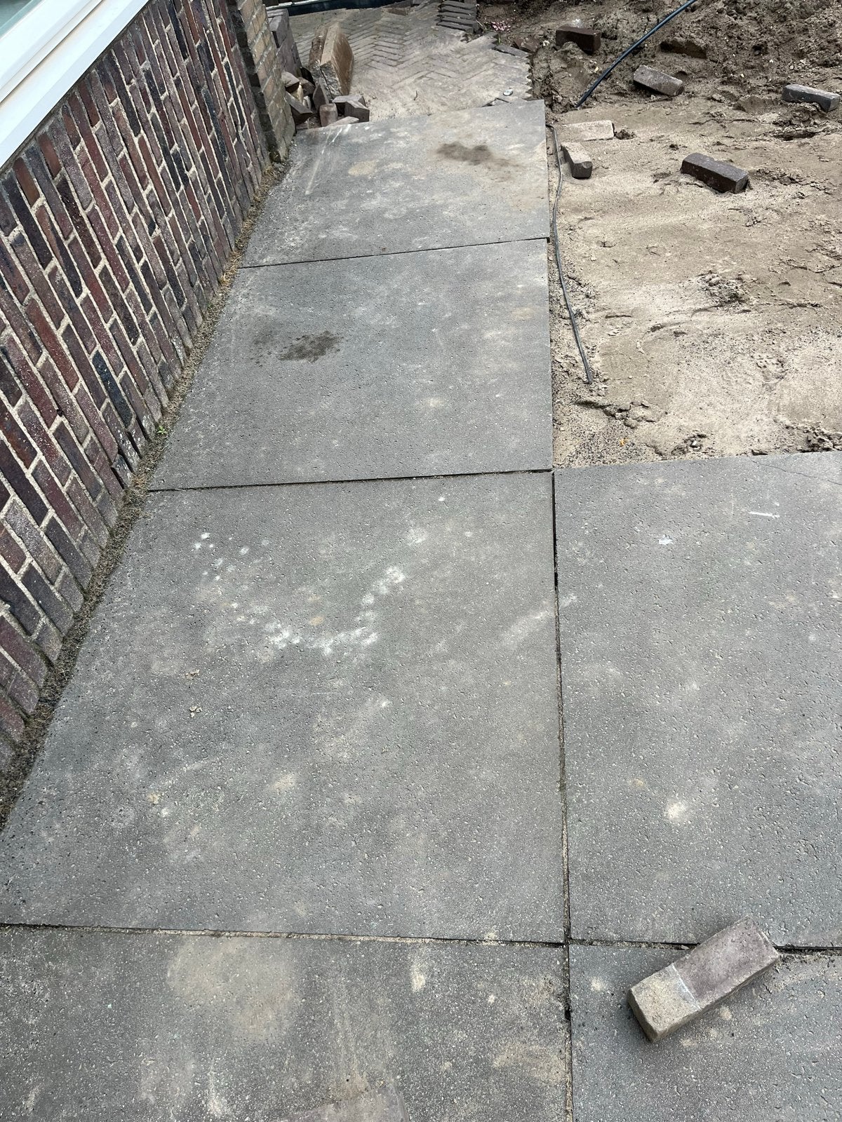 5 Schellevis tegels 1mx1m antraciet, Tuin en Terras, Ophalen, Gebruikt, 5 tot 10 m², Beton