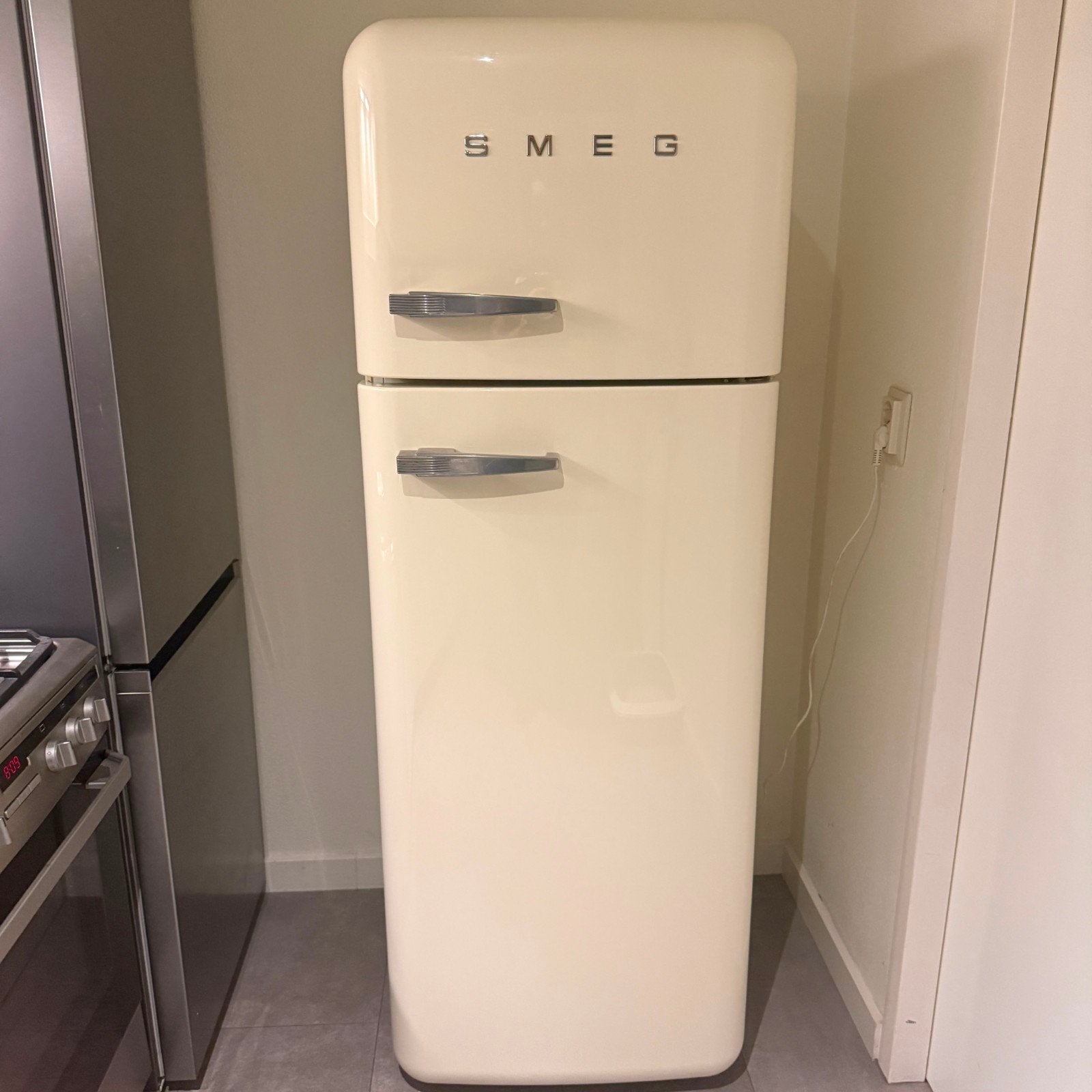 Smeg koelkast crème retro design, Ophalen