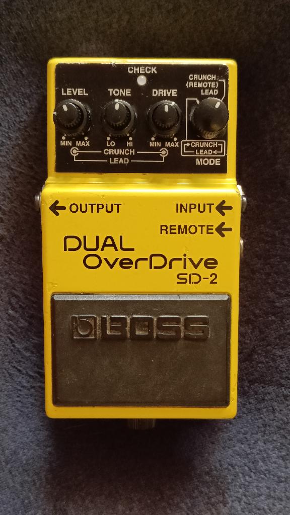 Boss Dual Overdrive SD-2, Muziek en Instrumenten, Effecten, Ophalen of Verzenden, Zo goed als nieuw, Distortion, Overdrive of Fuzz