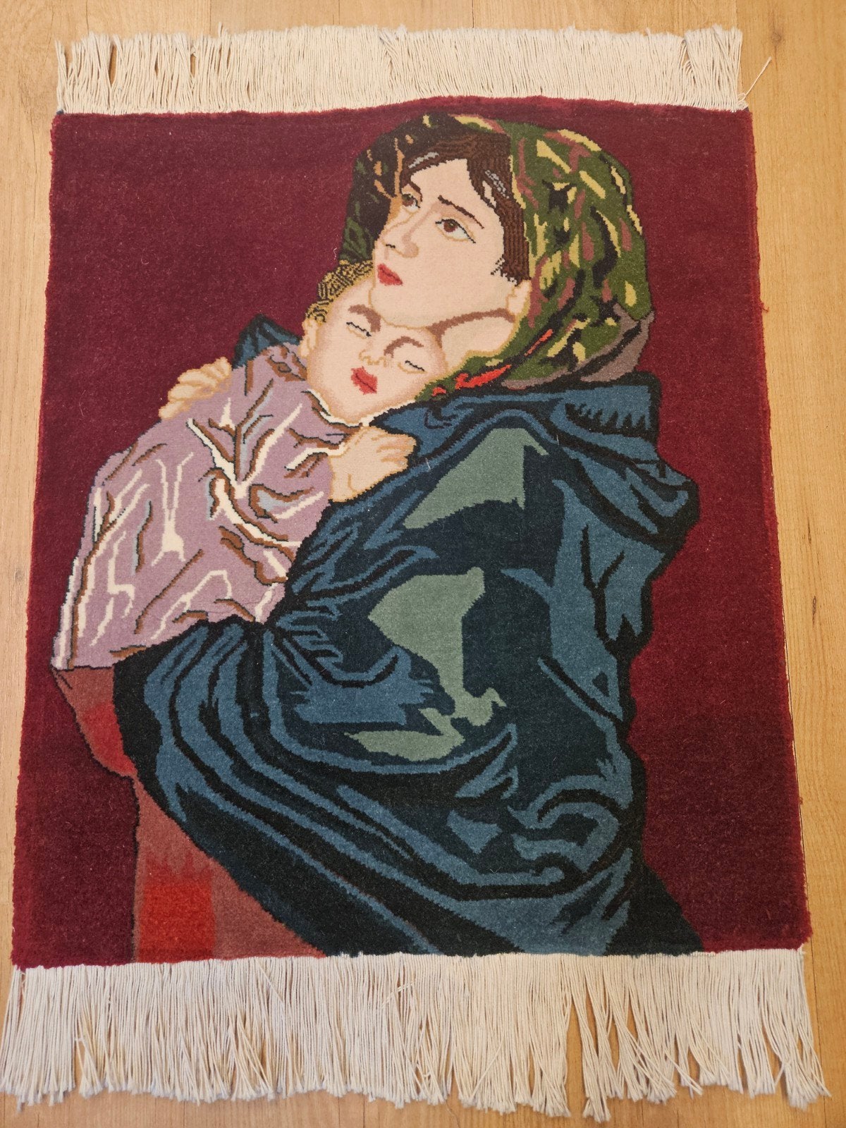 Handgeknoopt perzisch tapijt tabriz 50raj 57x50, Info@SlatsAntiek.nl, 50 tot 100 cm, Perzisch, Crème