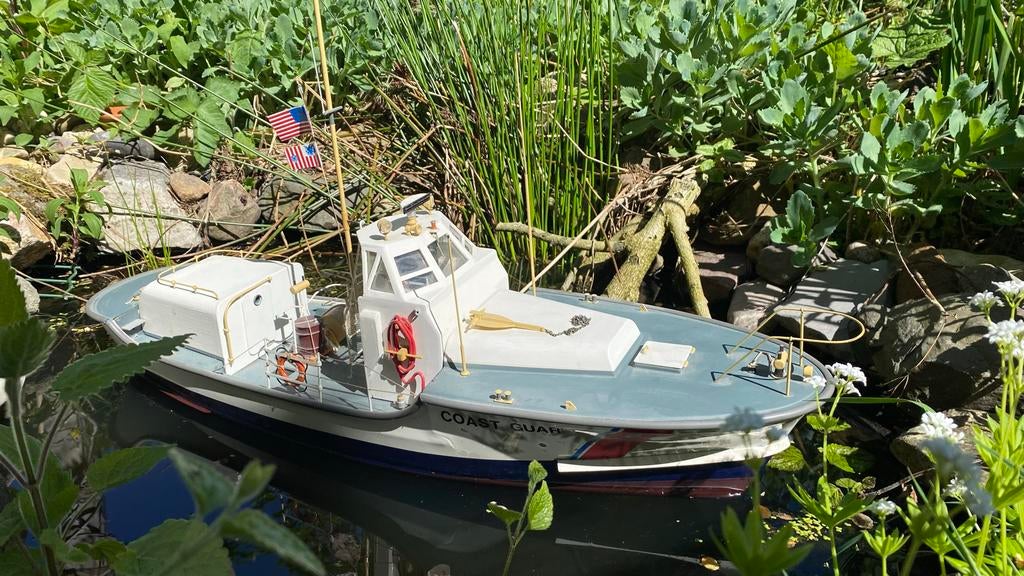 Vintage Billing Boats Coast Guard Boot - 74cm, werkend, Ophalen, Gebruikt, 1:50 tot 1:200, Overige merken