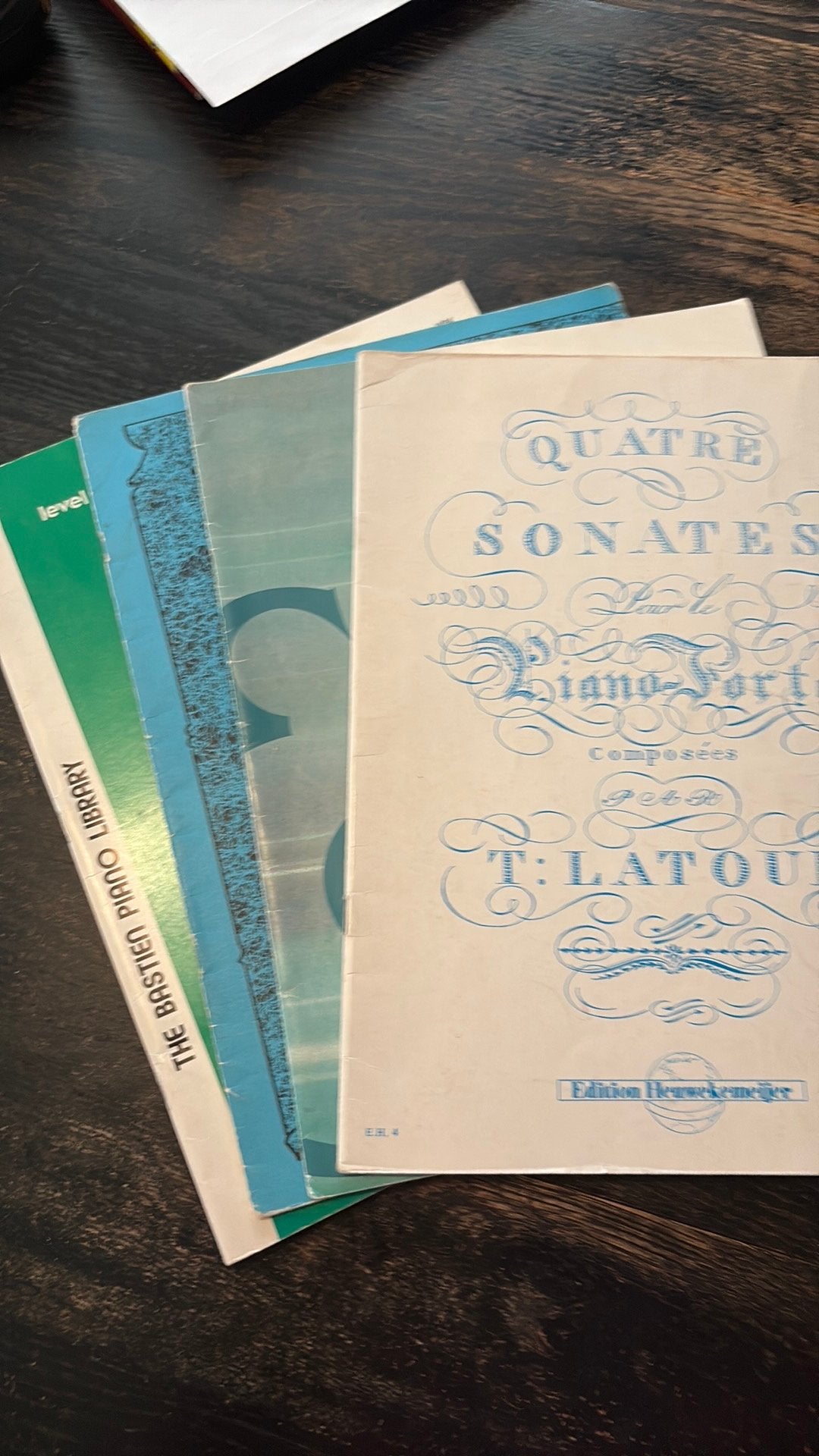 Bundel 4x  bladmuziek piano, Klassiek, Ophalen of Verzenden, Zo goed als nieuw, Artiest of Componist