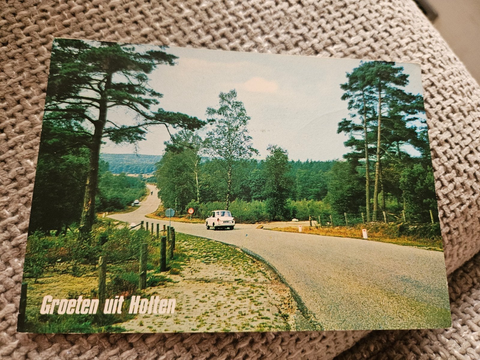 Holten - Torcatenweg Holterberg oude auto, Ophalen of Verzenden, 1960 tot 1980, Gelopen, Overijssel