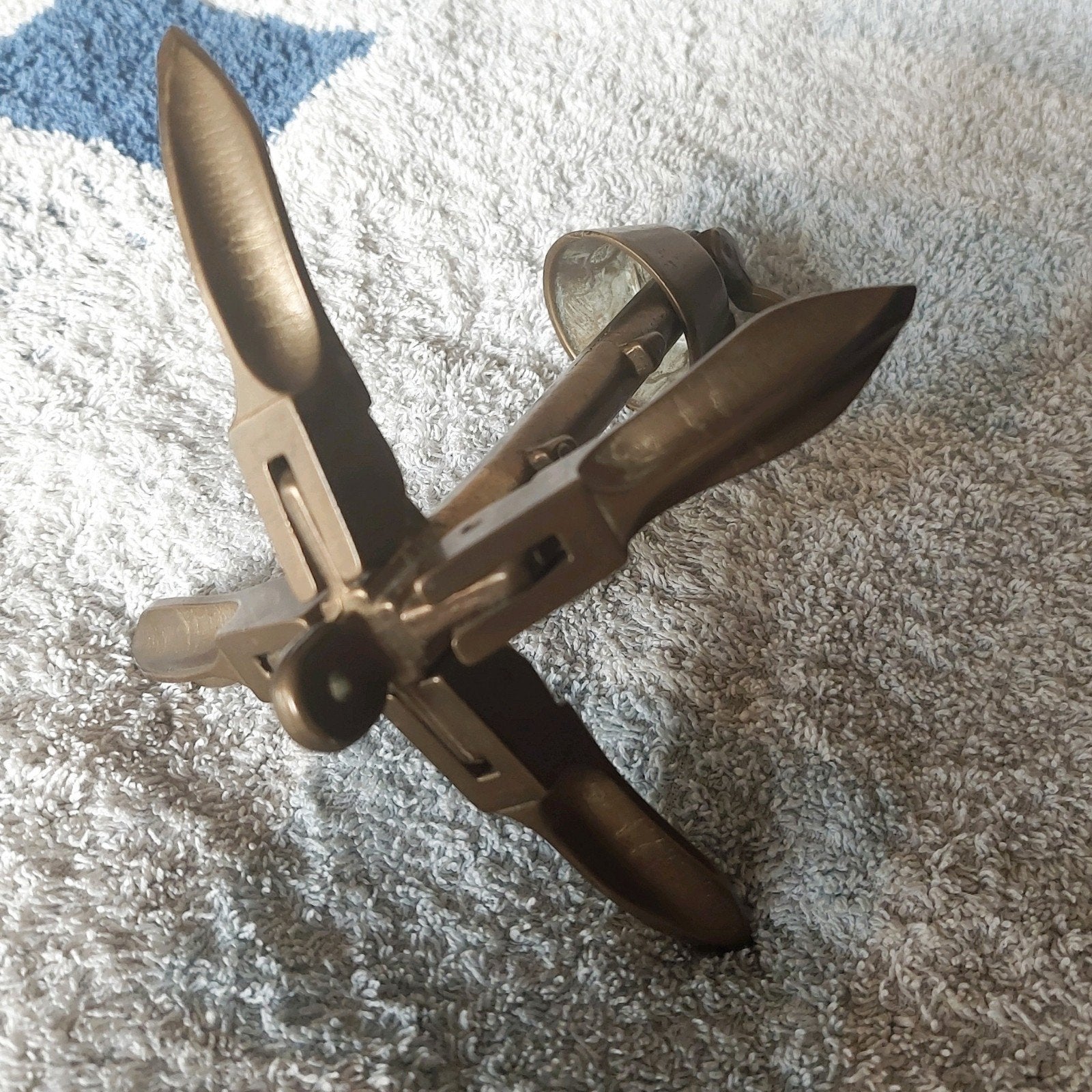 Koperen miniatuur anker, Ophalen of Verzenden
