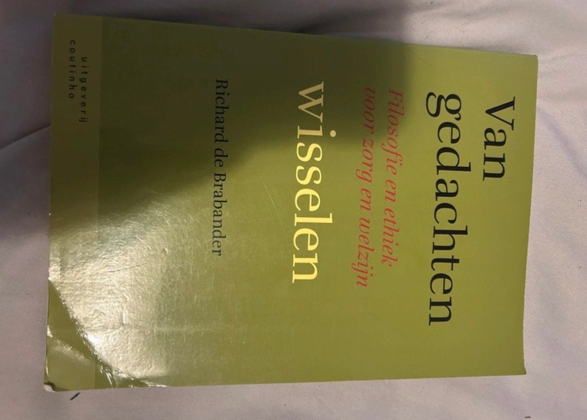 Van gedachten wisselen - Richard de Brabander, Ophalen of Verzenden, Zo goed als nieuw, Wijsbegeerte of Ethiek