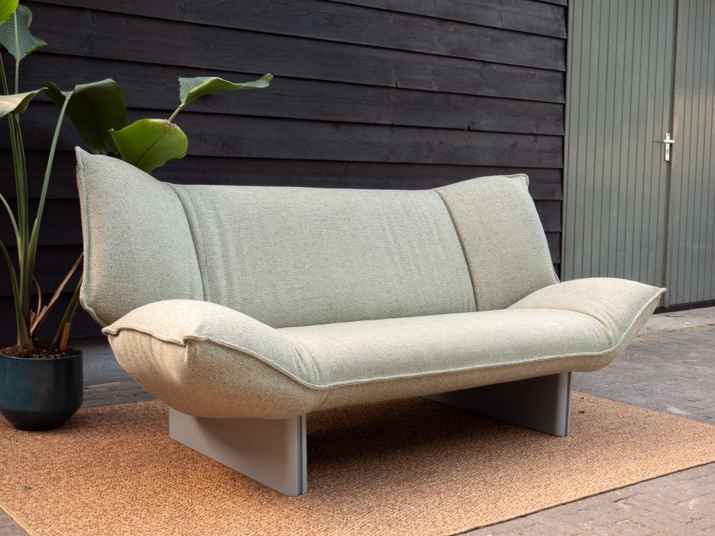 Leolux Tango | 2-zits design bank | Groen Beige Wol, Leolux, Info@leolux.nl, Tweepersoons, 75 tot 100 cm