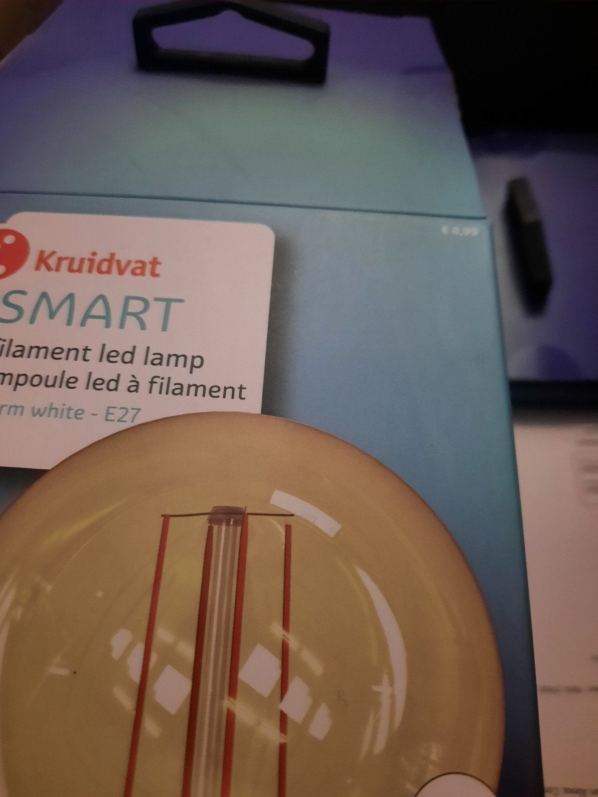 10x Kruidvat Smart Filament LED Lamp E27 Warm Wit, Wit, Overige merken, Smart home compatibel, Nieuw