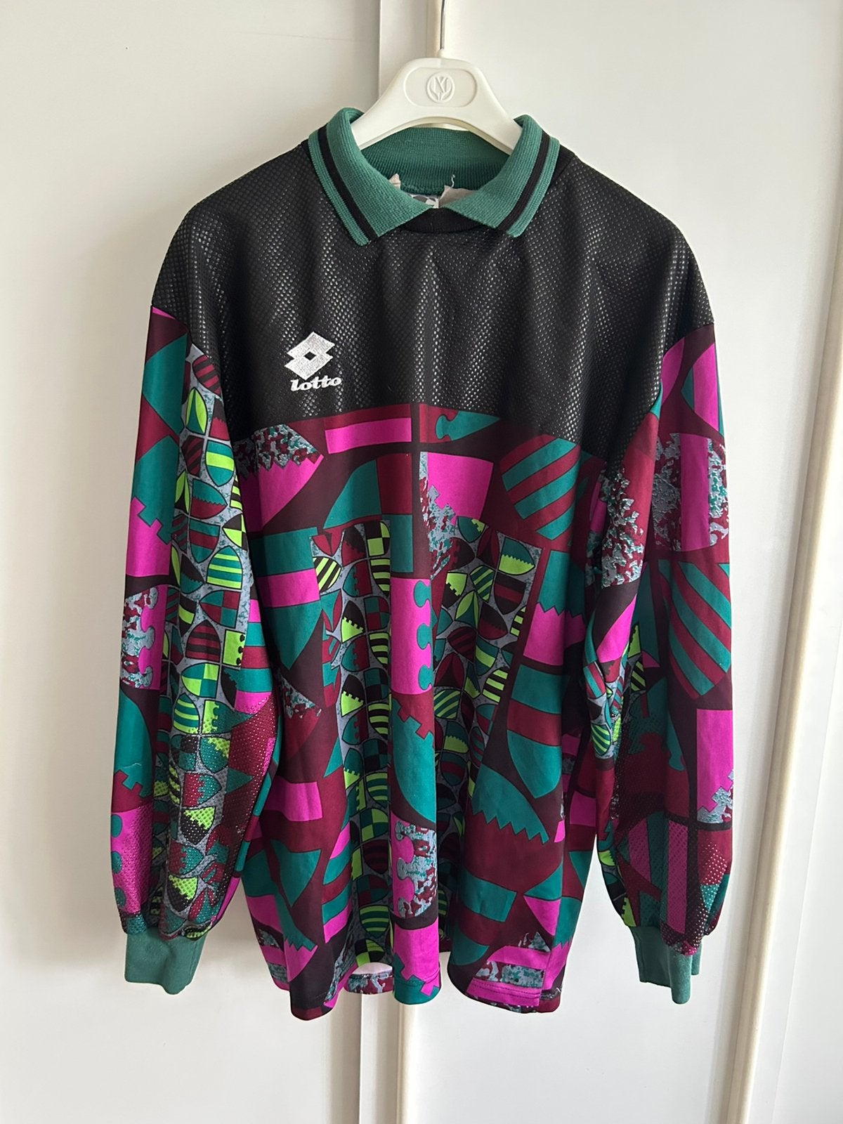 Vintage 90’s voetbalshirt keeper Nederlands Elftal template, Verzenden, Zo goed als nieuw, Overige sporten, Shirt