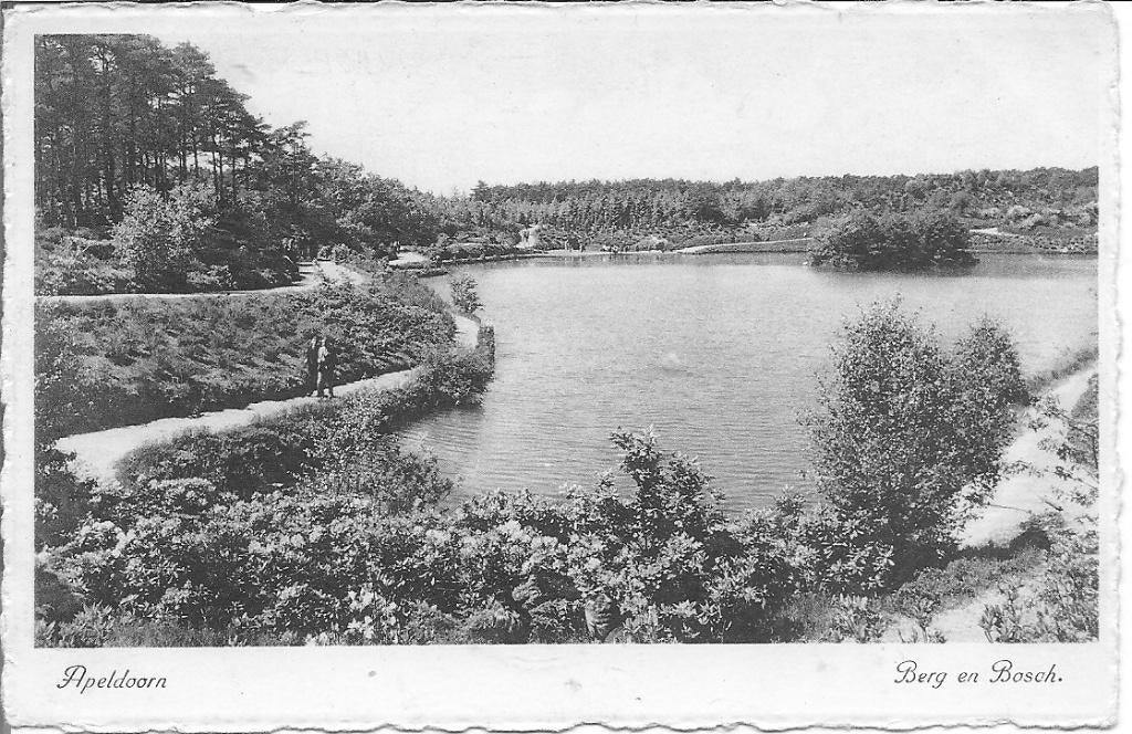 Apeldoorn Berg en Bosch., Ophalen of Verzenden, 1940 tot 1960, Gelopen, Gelderland