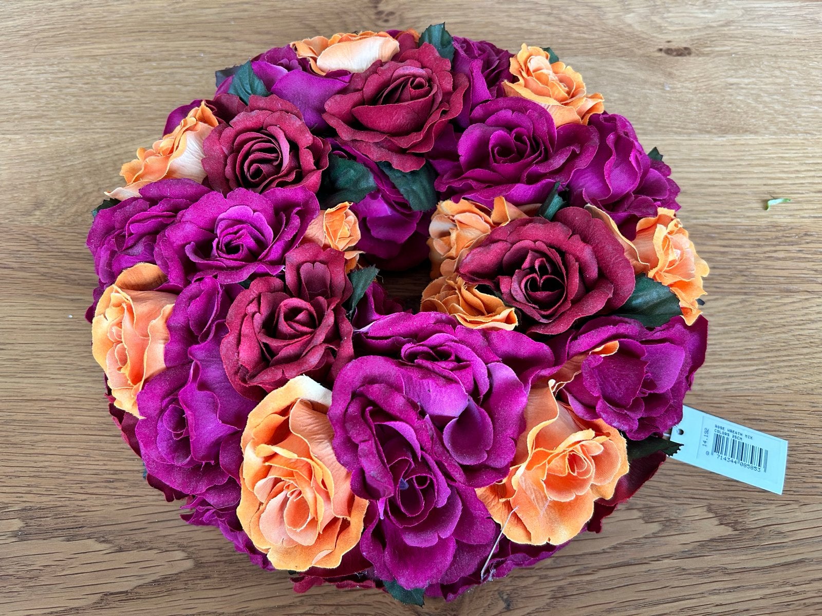 Bloemenkrans Natural Creations - Nieuw - Ø 25 cm, Binnen, Overige typen, Nieuw, Textiel