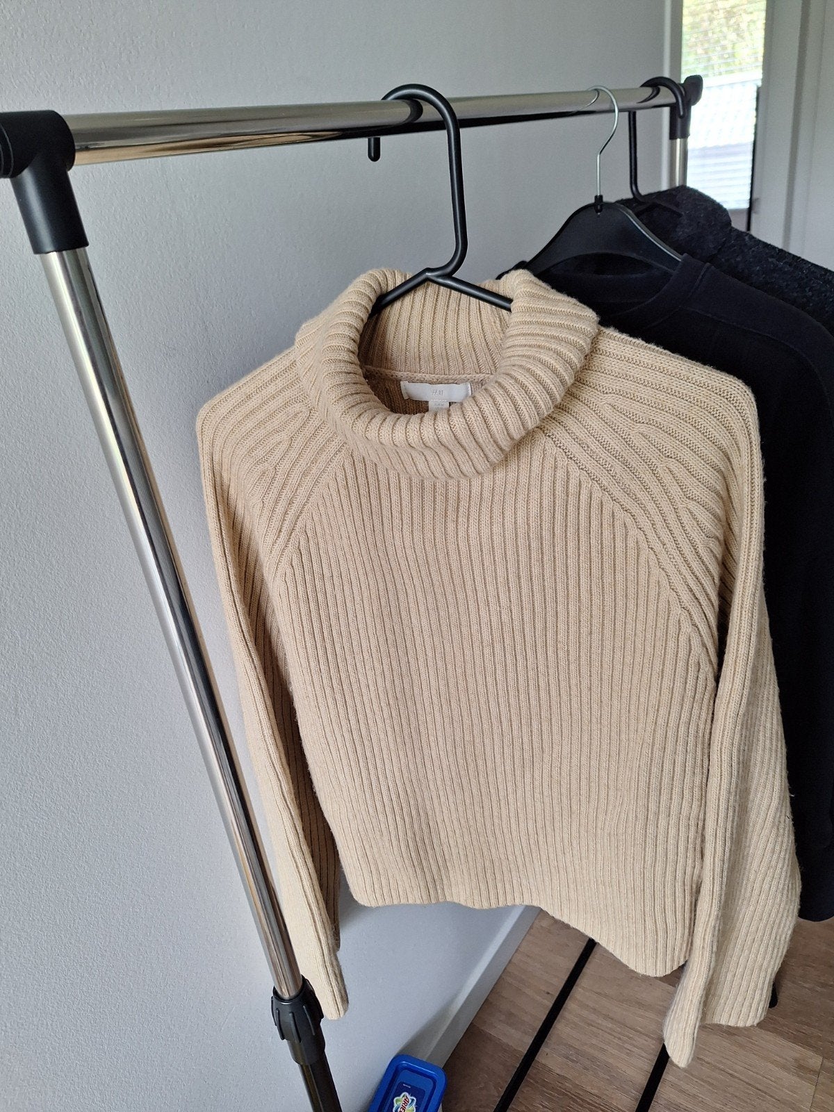 H&M gebreide coltrui - Maat M, Maat 38/40 (M), H&M, Beige, Ophalen of Verzenden