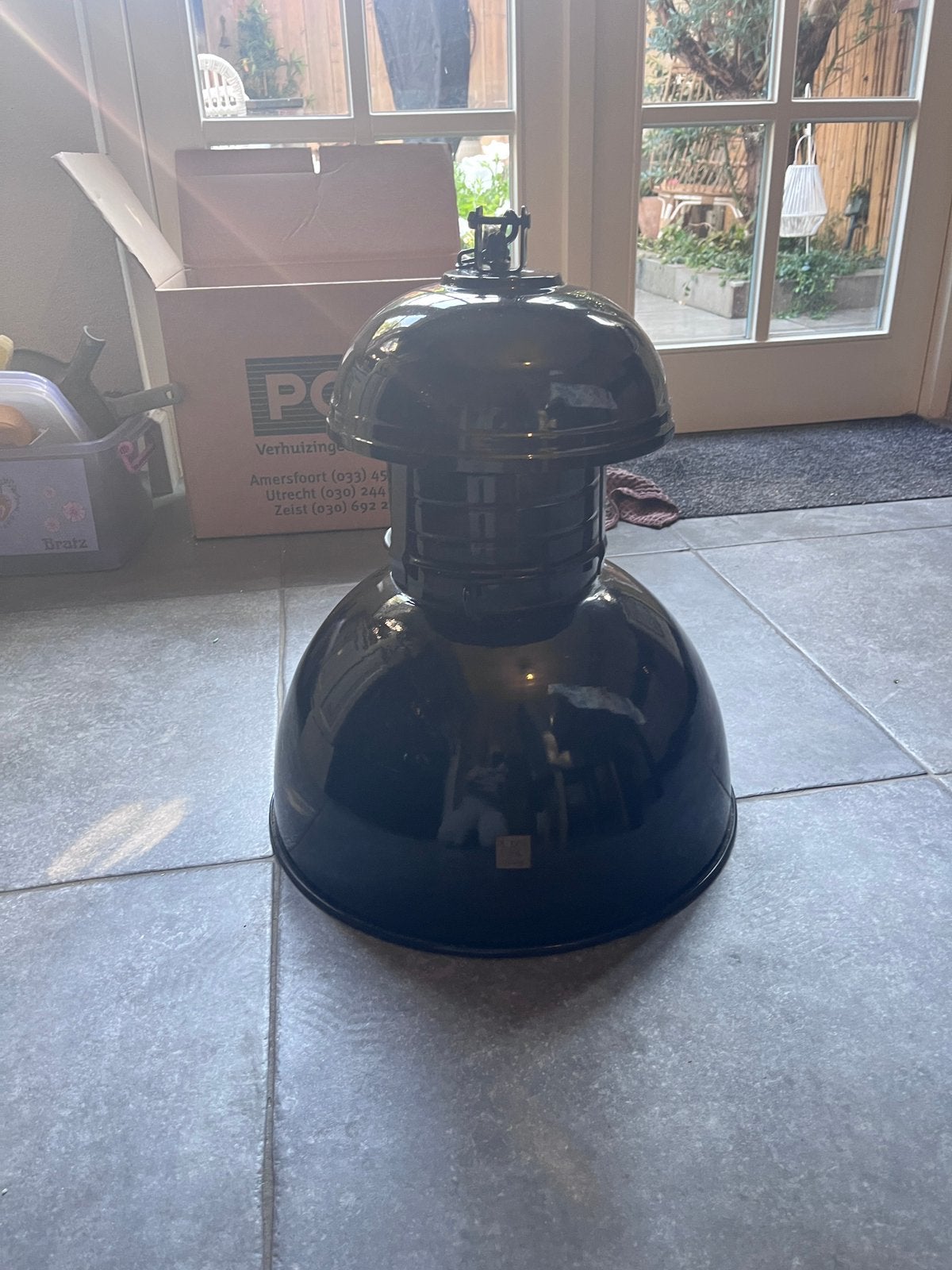 HK Living lamp zwart, Ophalen of Verzenden, Zo goed als nieuw, E27 (groot)