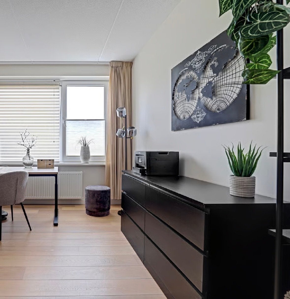 IKEA Malm ladekast zwart met 6 lades, Huis en Inrichting, Kasten | Ladekasten, Ophalen, Gebruikt, 5 laden of meer, 100 tot 150 cm