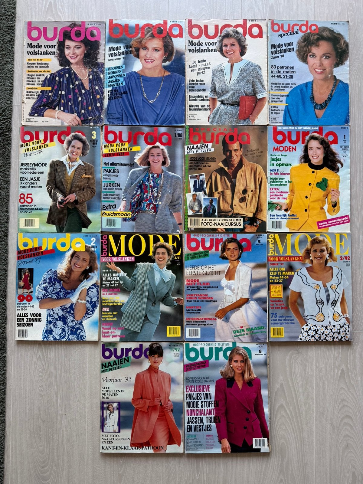 Burda Vintage 1984-1992 | 14 tijdschriften, Ophalen of Verzenden, Zo goed als nieuw