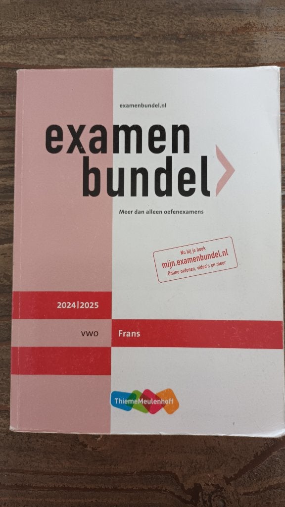 Examenbundel VWO Frans 2024-2025 (2 stuks), Boeken, Schoolboeken, Frans, VWO, ThiemeMeulenhoff, Ophalen of Verzenden