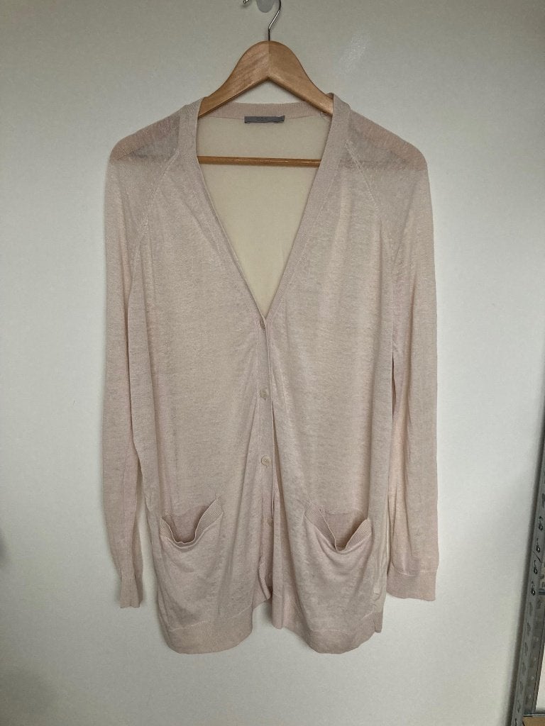 COS linnen en zijde vest licht roze/beige maat M, Maat 38/40 (M), COS, The Cos Company B.V., Beige
