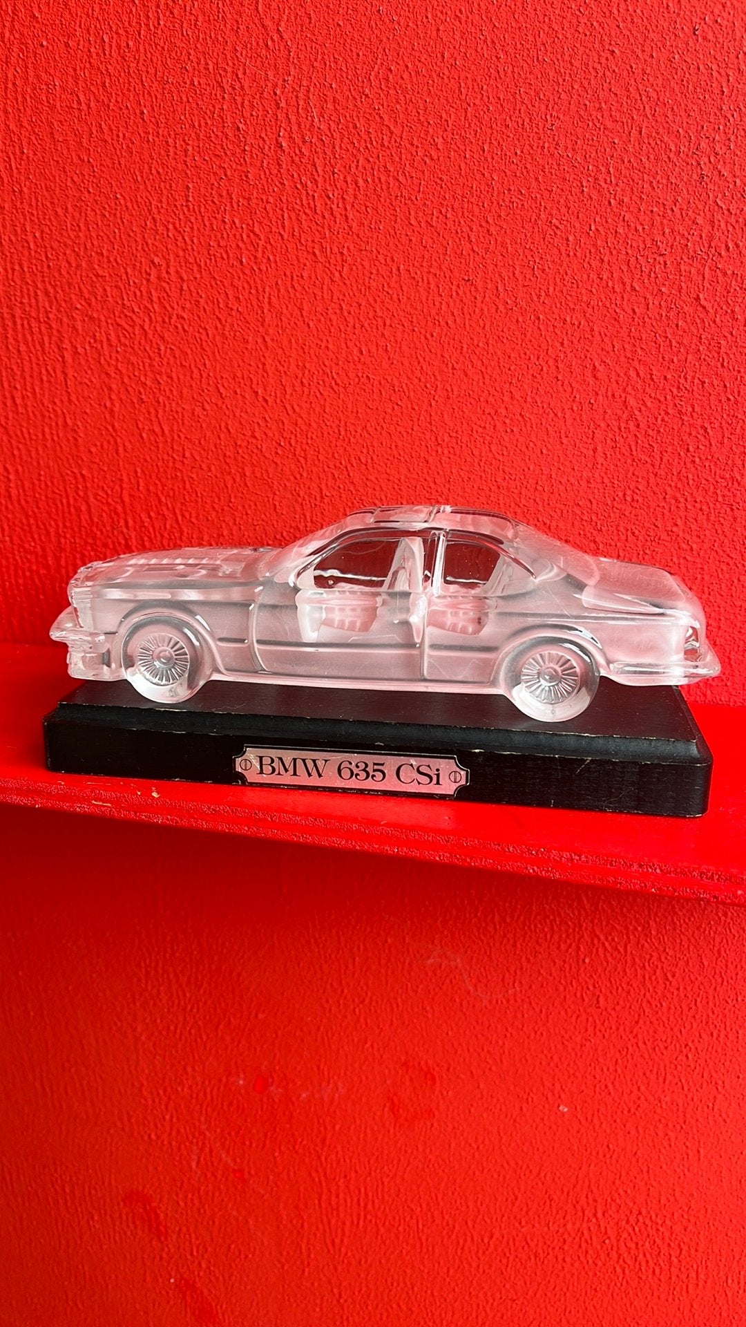 Uniek Glazen BMW 635 CSi Model op Sokkel, Ophalen of Verzenden, Zo goed als nieuw, Auto's