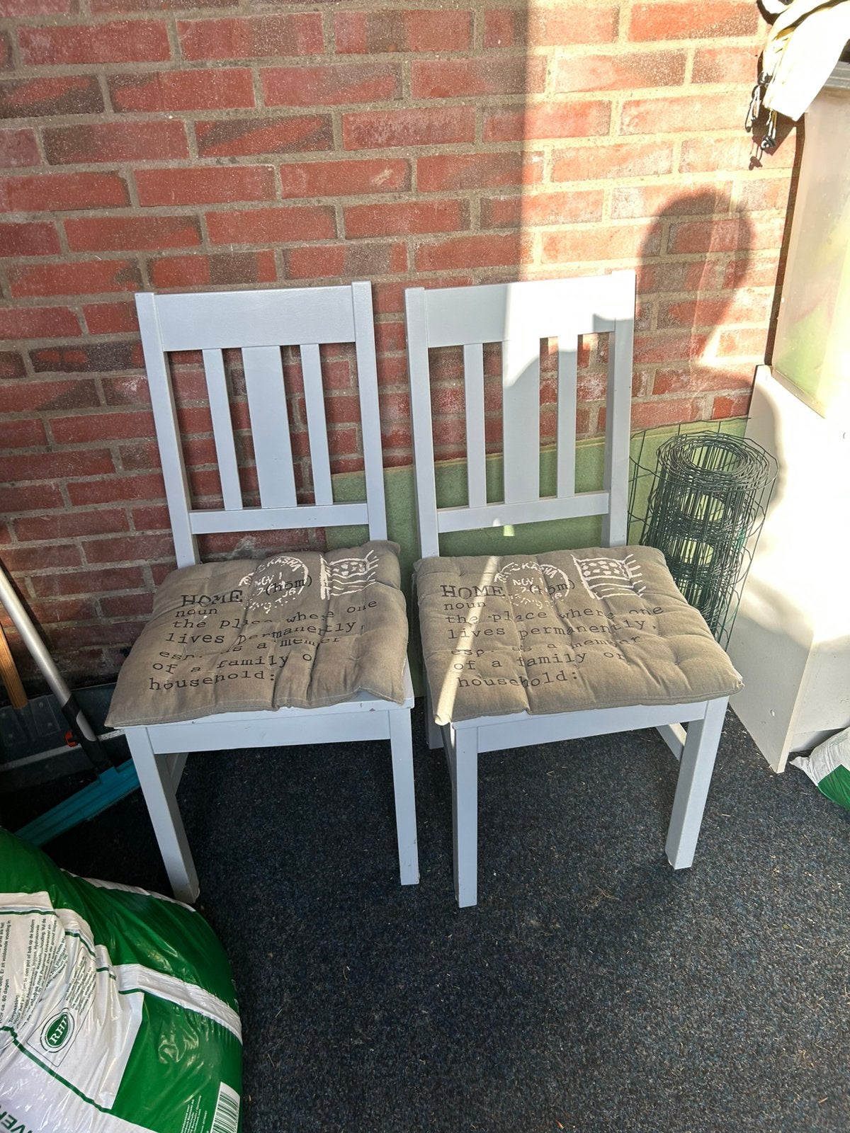4 eetkamer stoelen, Ophalen, Gebruikt, Geen idee welke stijl, Vier