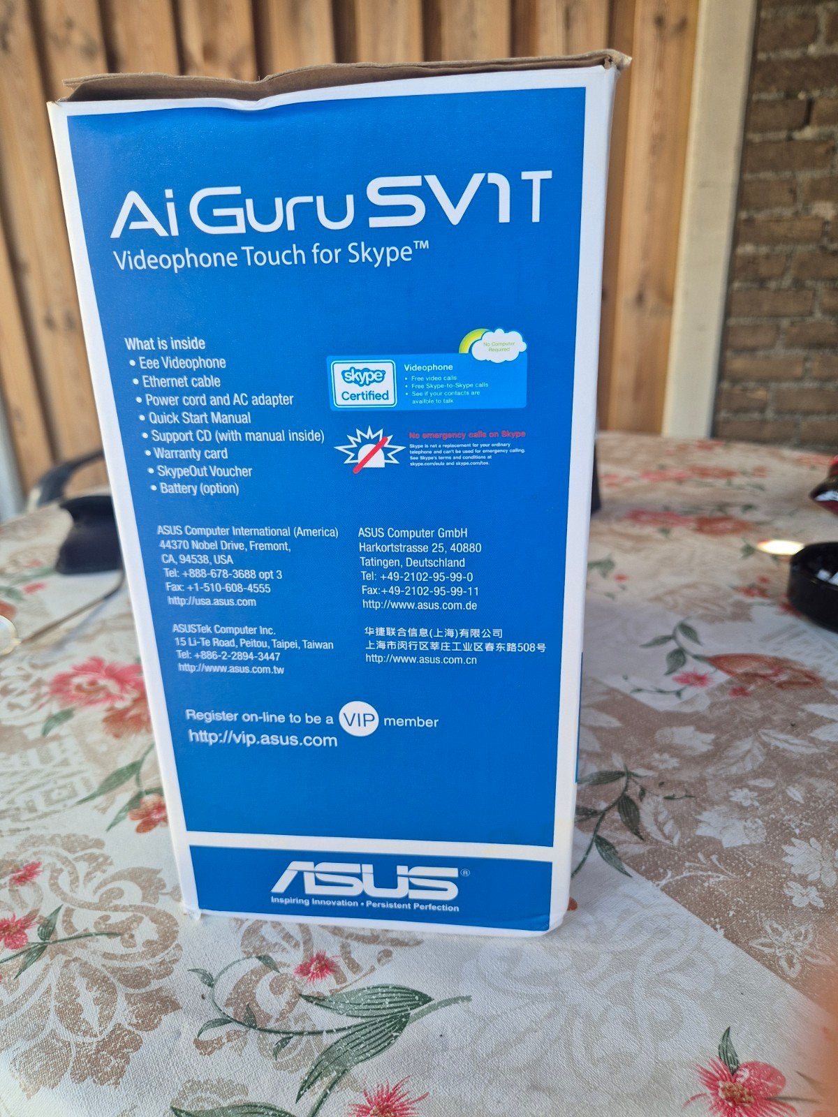 ASUS Videophone Touch Advance - Skype Videofoon, Ophalen of Verzenden