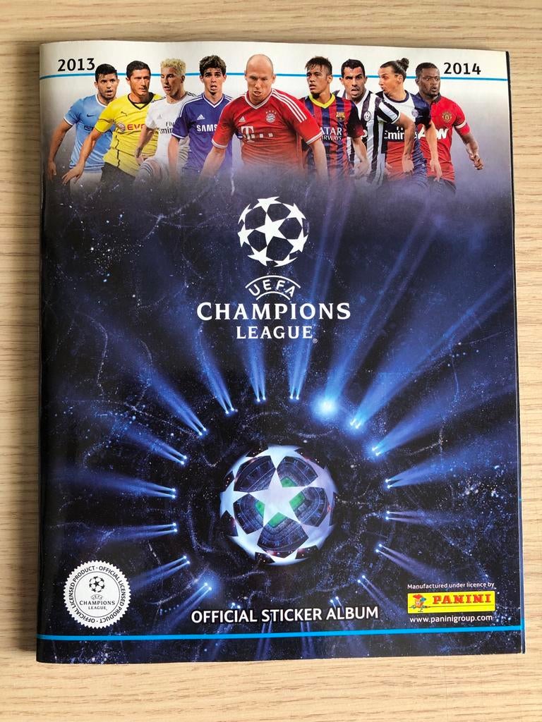 Panini Champions League 2013-2014 100% compleet, Ophalen of Verzenden, Zo goed als nieuw, Stickers en Plaatjes