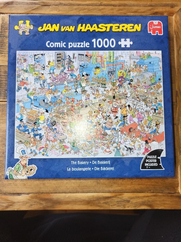 Jan van haasteren, de bakkerij,  1000 stukjes, nieuw in doos, Ophalen of Verzenden, 500 t/m 1500 stukjes, Zo goed als nieuw, Legpuzzel