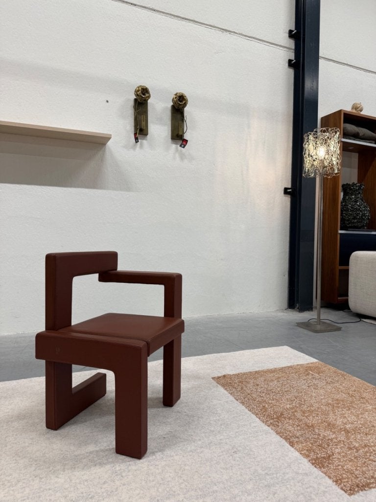Nieuw Pastoe Steltman Stoel Bruin leer Design Fauteuil, Minder dan 50 cm, Minder dan 75 cm, Nieuw, Info@gelderlanddesign.com
