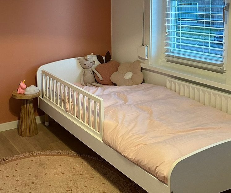 TWF Bedhek Wit - Veiligheid voor Kinderbed, Ophalen, Zo goed als nieuw, Minder dan 70 cm