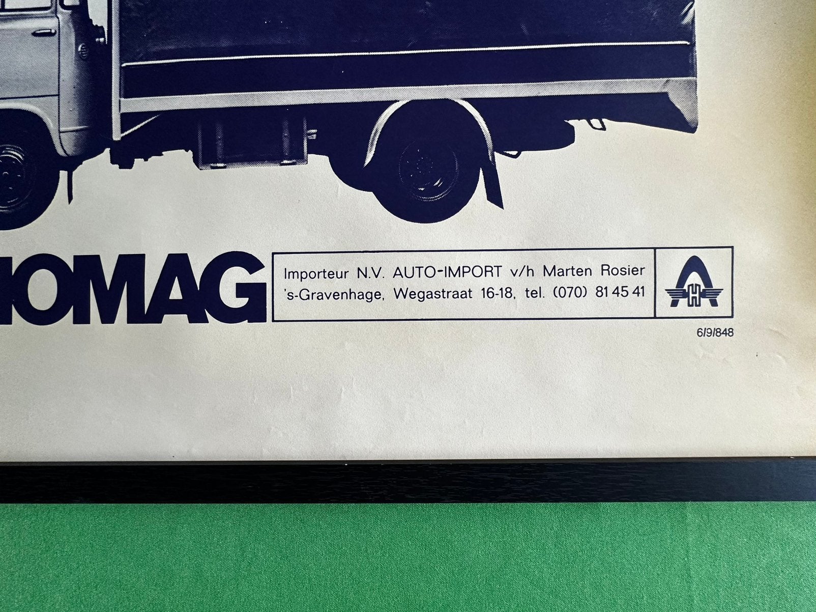 Foto 4 van Hanomag originele Nederlandse dealer poster XL ca. 91x65cm
