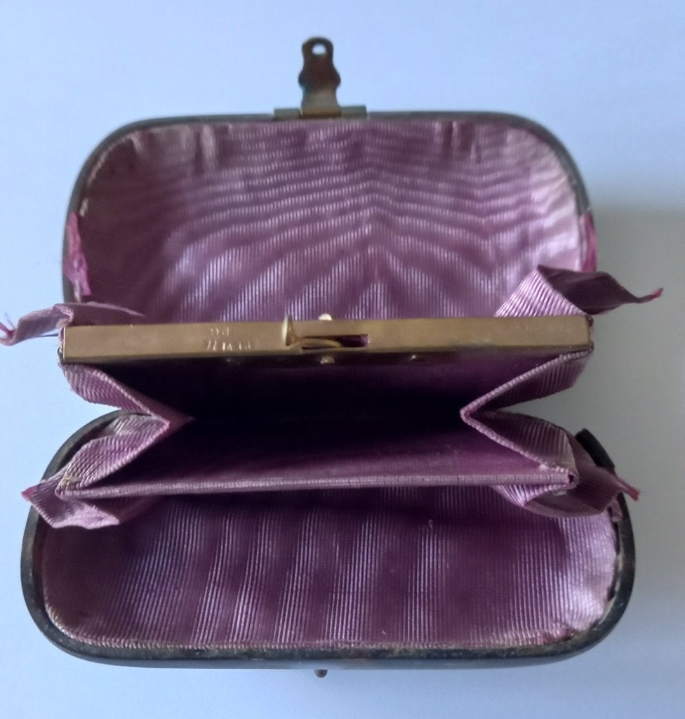 Vintage mini portemonnee, Ophalen of Verzenden, Gebruikt