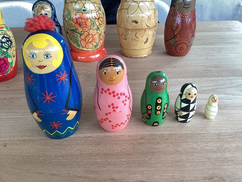 Vintage IKEA matroesjka poppen, Ophalen, Gebruikt