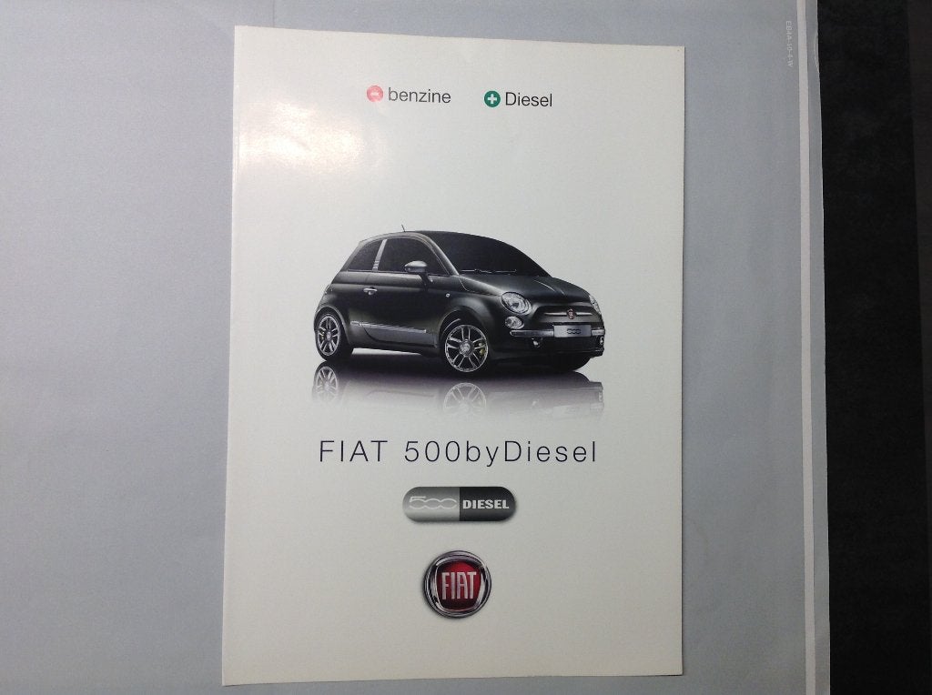 Fiat 500 "By Diesel" folder NED 4 blz 2008, Ophalen of Verzenden, Nieuw, Overige merken