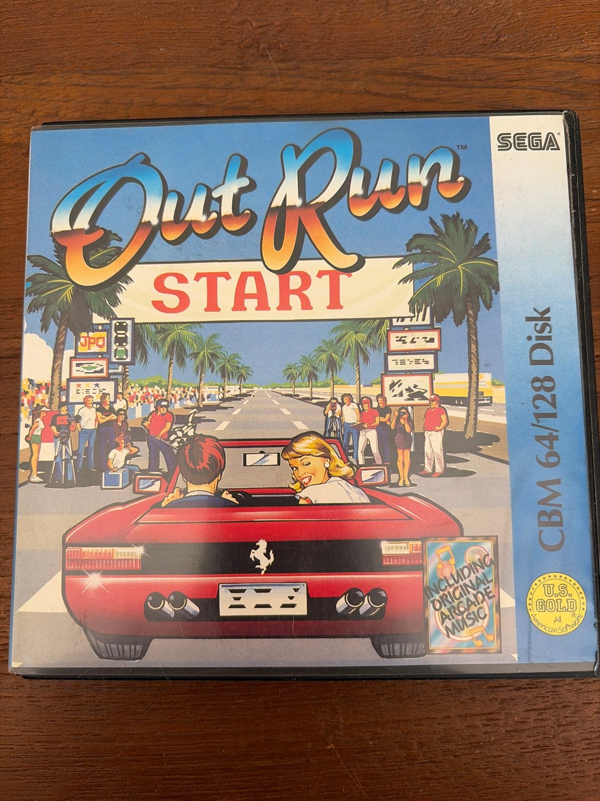 Out Run - Sega CBM 64/128 Disk - Klassieke Racegame, Spelcomputers en Games, Games | Sega, Gebruikt, 1 speler, Racen en Vliegen