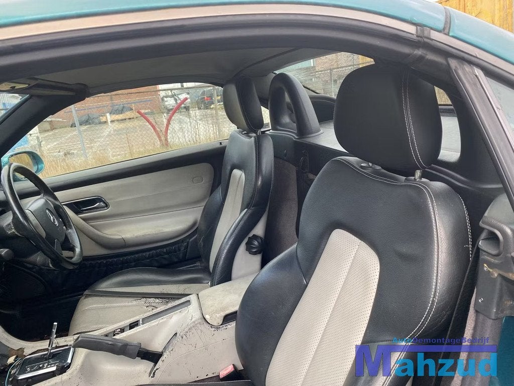 MERCEDES SLK R170 Zwart creme interieur leer stoel 1996-2004, Gebruikt, Mercedes-Benz AG, Mercedes-Benz, Ophalen of Verzenden