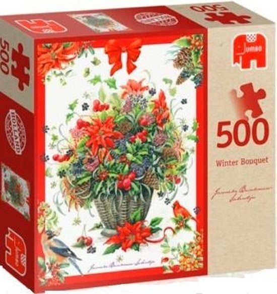 Jumbo: Janneke Brinkman - Winter Bouquet 500 stukjes, Ophalen of Verzenden, 500 t/m 1500 stukjes, Nieuw, Legpuzzel