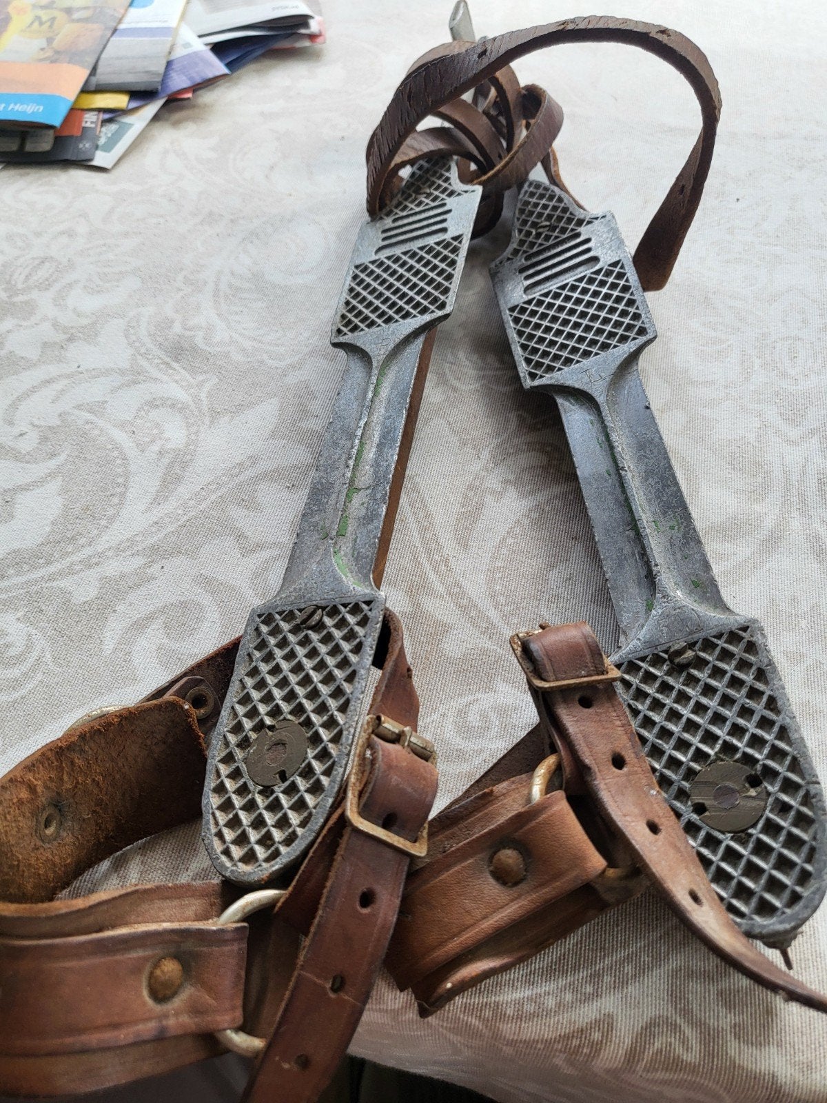 Antieke metalen schaatsen., Antiek en Kunst, Ophalen of Verzenden